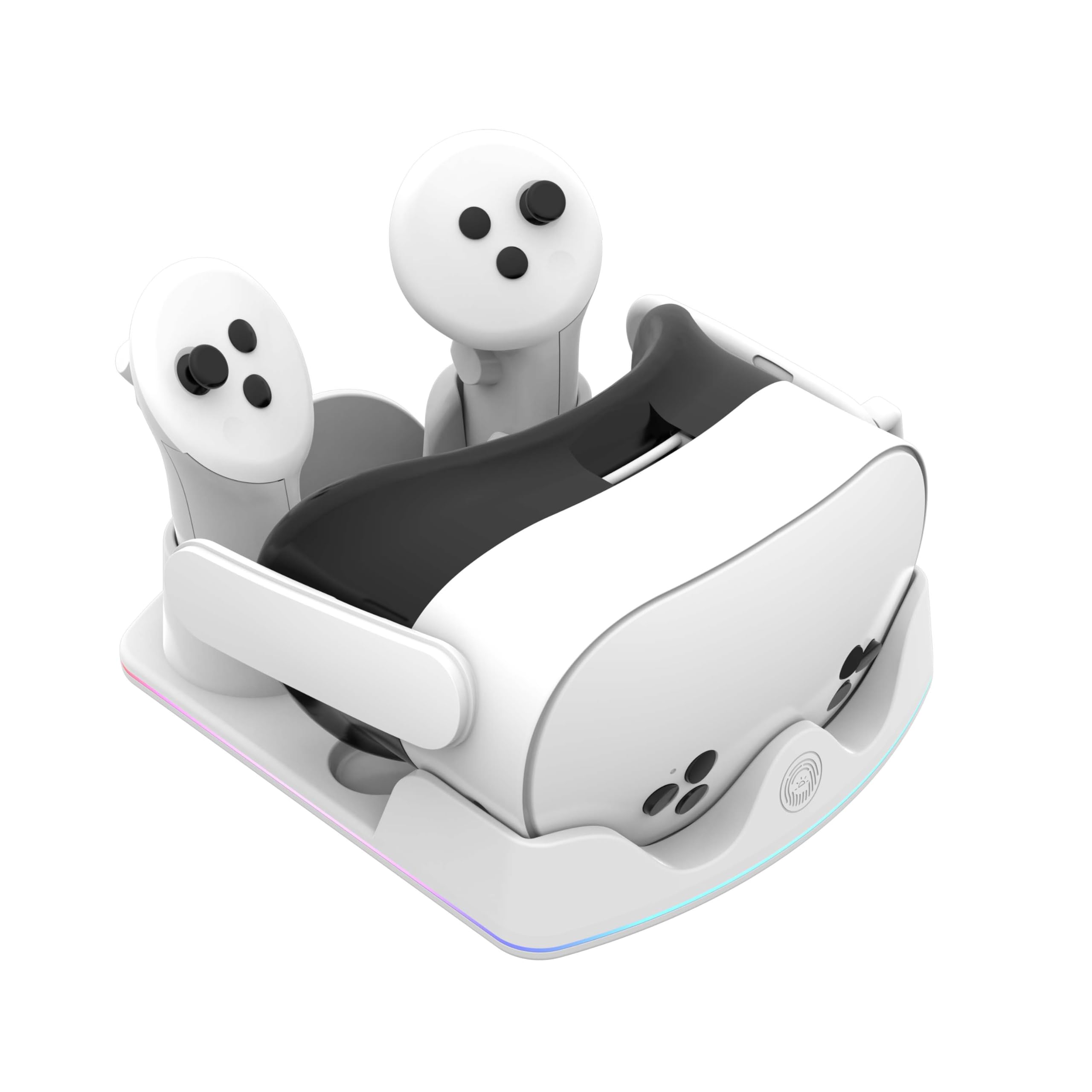Photo 1 of Meta Quest 3S/3/2 Charging Dock, RGB Light Charging Station, VR Glasses Accessories with Stand for Headset & Controller