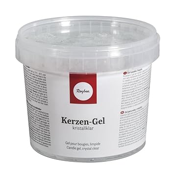 Rayher Hobby 3130200 Kerzen-Gel, Dose 750 g/ ca.850 ml, transparent, kristallklares Kerzenwachs zum schmelzen, kann gefärbt w