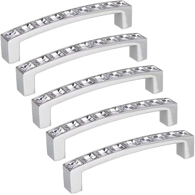 Schrankknöpfe Kommode Schubladengriffe Klare Kristallglasgriffe für