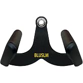 BLUSLM LAT Pull Down Bar for Cable Machine, LAT Pulldown Attachments T-bar V-bar Cable Attachment for Gym, Back Tricep Strength Training Handle (BL01)