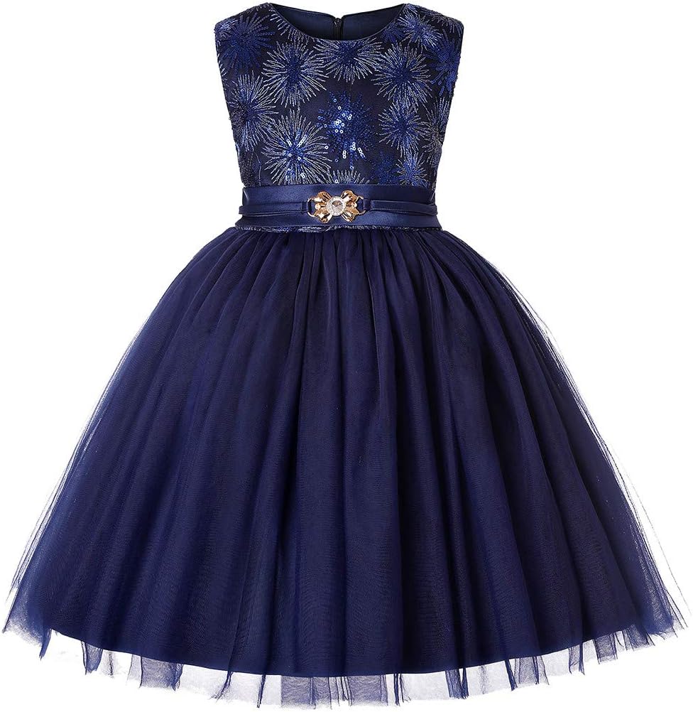 Julhold Floral Baby Girls Elegant Princess Bridesmaid Pageant Gown Birthday Party Wedding Dress 8 Styles 2019New 1-7 Years