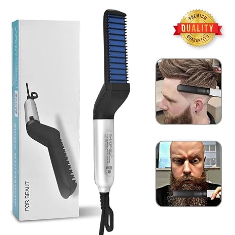 Dyhh Electric Hair Comb For Men Heated Brush Styler Anti Scald