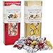 Fine Italian Truffles Milk Chocolate Candies Gift Set Tin 2 Pack | Dark Chocolate with Cocoa & Caramel Filling | Milk Hazelnut Crispy Cereals Filled | 15.87 Oz Each Signature Collection Tin (Holiday)