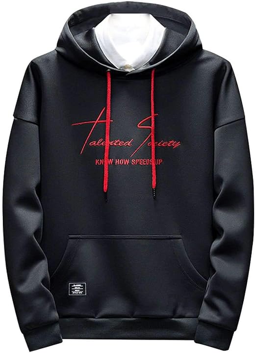 Men's Graphic Hoodie,with Drawstring Pocket Sweatshirt Slim Fit