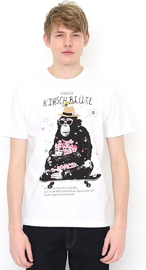 Amazon グラニフ Graniph ｔシャツ サクラチンパンジー ホワイト Ss G100 G107 Tシャツ カットソー 通販