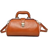 Erivis Genuine leather women's bag retro doctor's bag handmade foreskin layer cowhide Shoulder bag buckle type women's bag