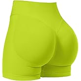 VOYJOY Women Workout Impact Shorts 2.5"/ 3.6"/ 4.5"/ 6" Scrunch Butt Lifting Gym Seamless Booty Biker Shorts
