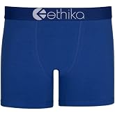Ethika Men's Mid Boxer Brief, Winner Blue(BLU,4XL) | Waistband. Designed with a shorter mid-length fit. Engineered to prevent pull-down and gathering for consistent comfort.