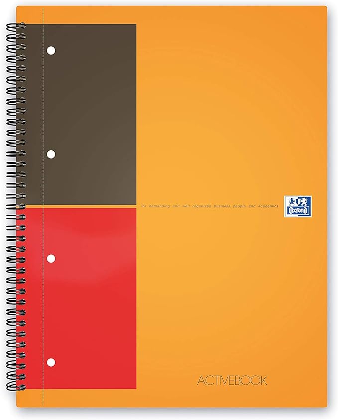 Oxford International A4+ Poly Cover Activebook, Narrow Ruled with