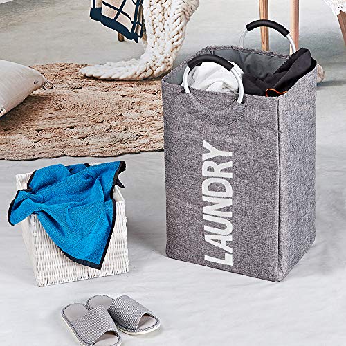 HOMEST Double Laundry Hamper with Handle, SelfStanding Modern Laundry