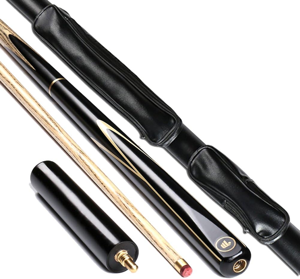 Ommda ASH Hardwood Pool Cues 57 inch Snooker Cues 3/4 Joint 9.7mm Tips 19oz Pool Cue and Case Set