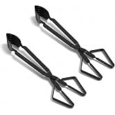 Lanties 2 Pcs Crab Tongs for Live Crabs 15.24" Heavy Duty Crab Grab Claws | Seafood Handling, Ideal for Crabbing &amp; Seafood Processing, Keeps Your Fingers Safe and out of Harm's Way, Black
