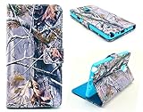 Note 4 Case, Samsung Galaxy Note 4 Case, ARTMINE Trees Camo Durable Premium PU Leather Flip Folio Book Style Wallet Protective Skin Pouch Phone Case & Magnetic Closure with Credit/ID Card Slot [Inner Silicone TPU Holder] [Kickstand Feature] [HD Screen Protector Gifted] for Samsung Galaxy Note 4 Verizon, AT&T, Sprint, T-Mobile