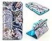 Note 4 Case, Samsung Galaxy Note 4 Case, ARTMINE Trees Camo Durable Premium PU Leather Flip Folio Book Style Wallet Protective Skin Pouch Phone Case & Magnetic Closure with Credit/ID Card Slot [Inner Silicone TPU Holder] [Kickstand Feature] [HD Screen Protector Gifted] for Samsung Galaxy Note 4 Verizon, AT&T, Sprint, T-Mobile