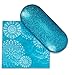 Mermaid Blue Small Premium Fashion Women's Hard Eyeglasses Case By Spunky Soul | Bonus Cleaning Cloth