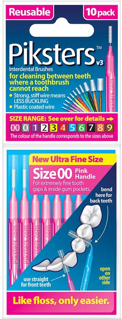 Piksters Interdental Brushes, 10 pk, Size 00