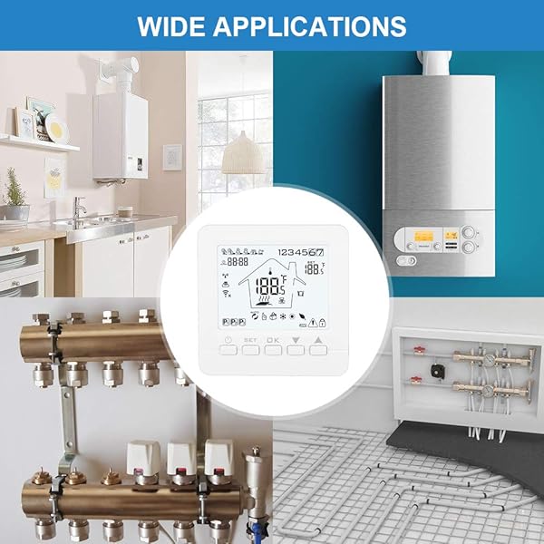 ONEVER Thermostat Wi Fi Smart Temperaturregler Elektrisch Wasser Gas Boiler Fubodenheizung TUYA Smart Life APP Voice