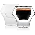 MHW-3BOMBER Espresso Cups Double Wall Glass Coffee Mugs Set of 2 Shot Glass Insulated Coffee Tea Mug Home Barista Coffee Accessories G6202-OS