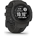 Garmin Instinct 2S, Smaller-Sized GPS Outdoor Watch, Multi-GNSS Support, Tracback Routing, Graphite, 40 MM - (Renewed)