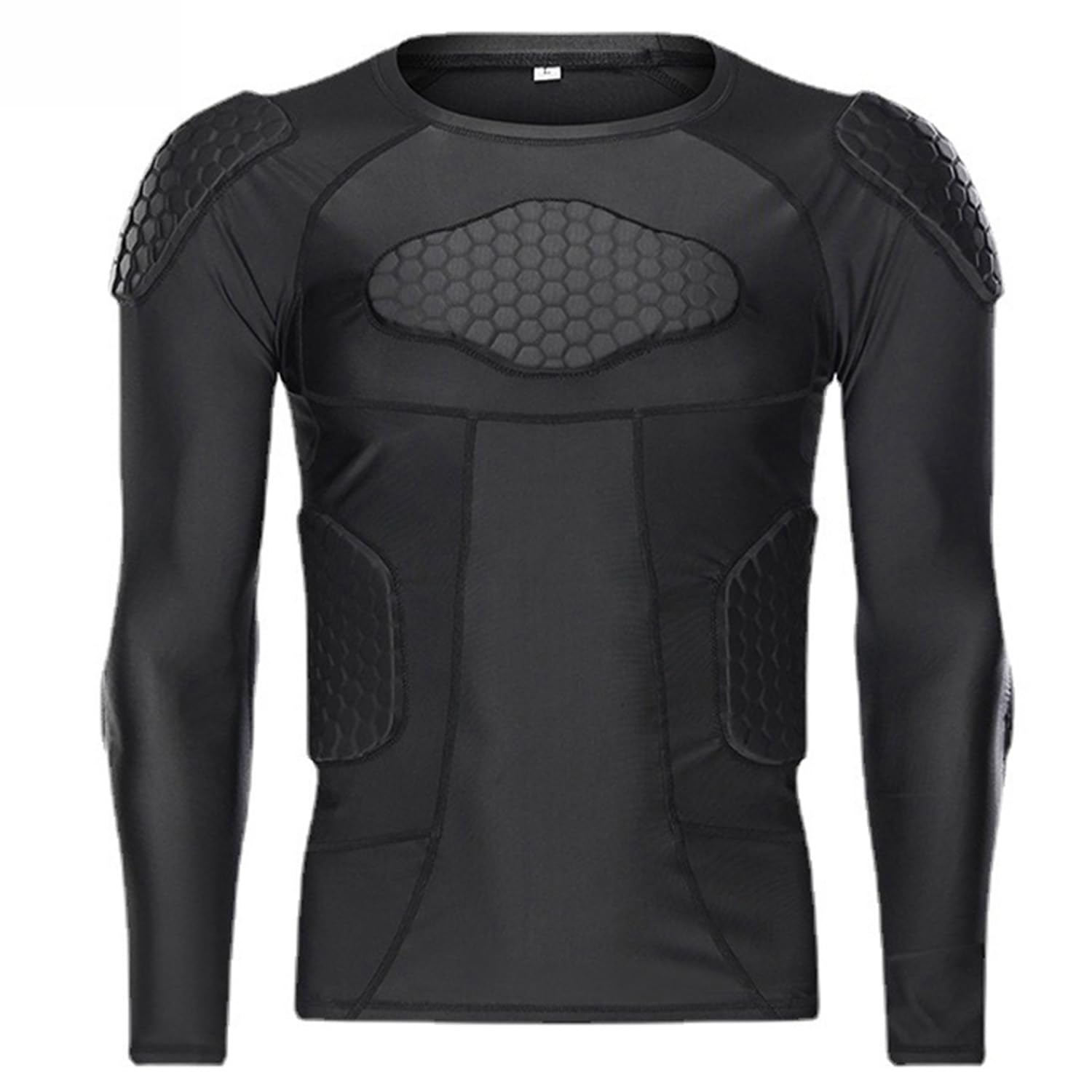MK MOSSE KARNE Men Padded Compression Shirt Football Rib Protector 8 ...