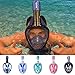 UooCooL 180° Full Face Snorkel Mask- Panoramic view Snorkeling Mask For Adults And Kids, Breathe freely With Anti Fog And Anti Leak Design, See More with a Larger Viewing Area (Pink, Kid)