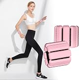 TOPESCT Adjustable Wrist Weights Set of 2 1lb Each Pink view 5