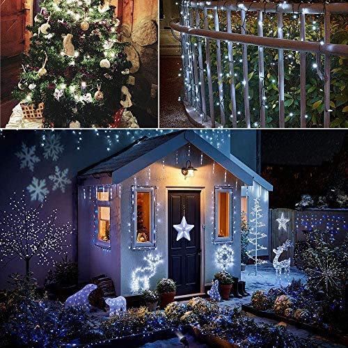 Solar Lights Outdoor Garden,Cshare 200 LED 72ft/20m Solar String Lights 8 Modes IP65 Waterproof Outdoor/Indoor Solar Powered Lighting for Yard,Pathway,Christmas Tree,Home,Wedding,Party (Cool White)