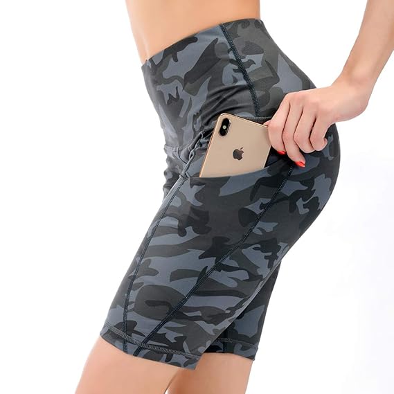 camo yoga shorts