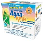 Aqua-Kem Morning Sky RV holding tank treatment - deodorant | waste digester | detergent - 8 oz, Thetford 96127 (Pack of 6)