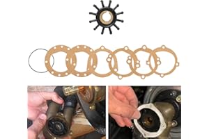 Ezbzyz 835874 Water Pump Impeller Repair Kit Replacement for Sherwood 10615K-SHW, for Johnson 09-702B-1, for Volvo Penta 835874, for Yanmar 128170-02070, for Jabsco 18948-0001-P
