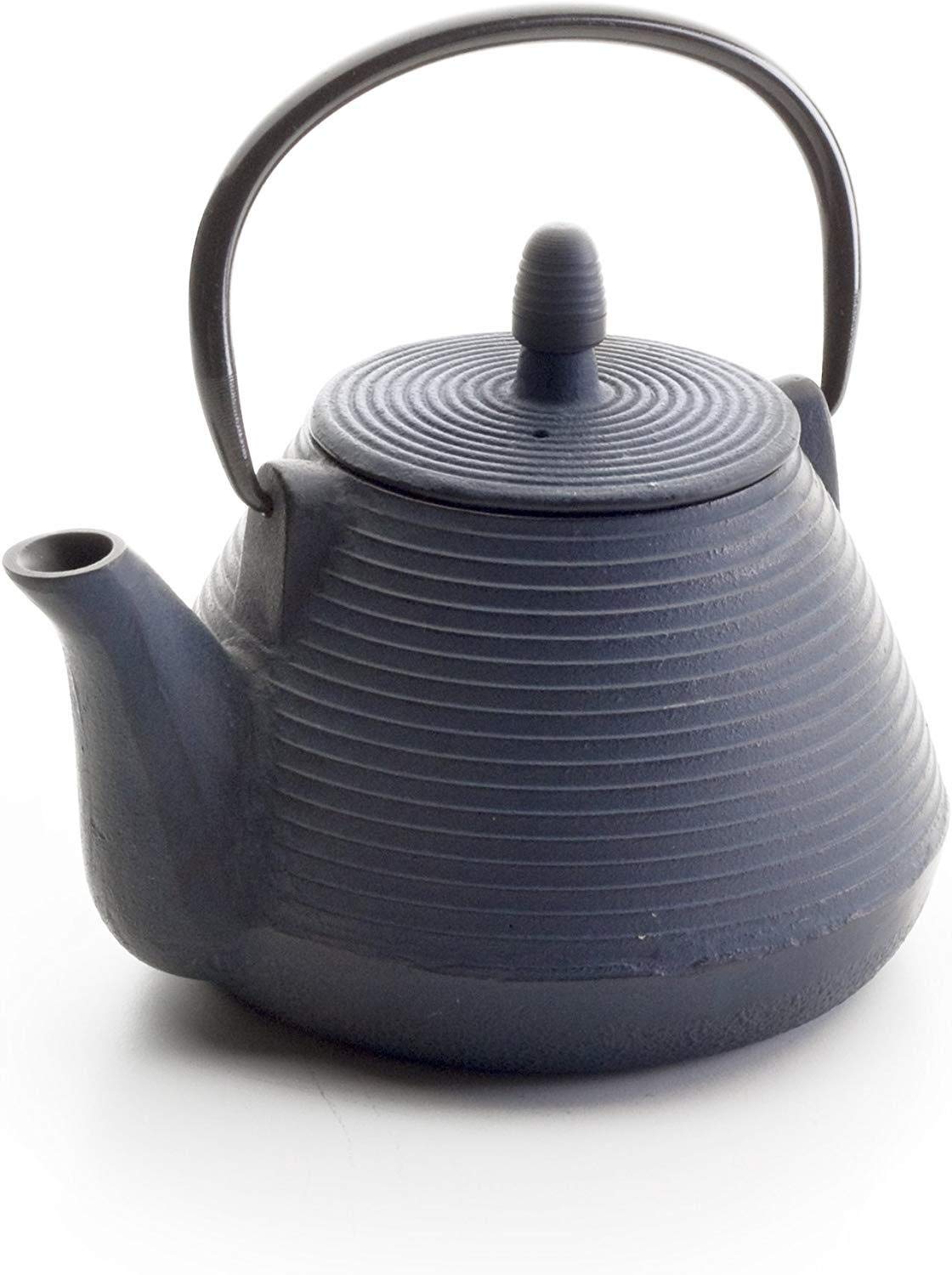 IBILI Cast Iron Java Teapot, 1 Litre, Enamel Interior, Induction Safe