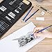 GHB 36Pcs Drawing Pencils Sketching Supplies Art Pencils with Erasers Portable Kit Bag Sketchpad