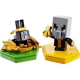 Mattel MINECRAFT Earth BOOST MINI FIGURES 2-PACK NFC-Chip Toys, Earth Augmented Reality Mobile Game, Based on Minecraft Video Game, Great for Playing, Trading, and Collecting, Adventure Toy