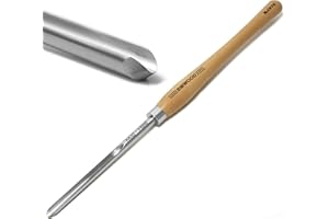 BMWOOD Cryo M2 HSS Bowl Gouge 1/2" Bowl Gouge (5/8" dia.) with 15-1/2" Beech Handle for Woodturning Chisels, Woodlathe Tools.