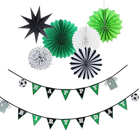 Soccer Theme Birthday Party Decorations Kit Baby Boy Birthday