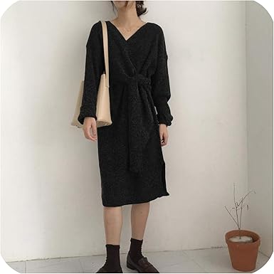 thick knit sweater dress