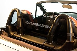 DEFLECTAIR() - Wind Deflector for BMW Z3 Convertible - Black w/Roadster Engraving