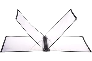 YTYKINOY Restaurant Menu Covers Cafe Bar Menu Holders Fold Book Style Fits A4 Size Paper (4 Page 8 View)