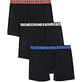 Bonds Men's Underwear Boxer Briefs Pack, Everyday Men's Boxer Briefs, Mid-length, Cotton-blend Underwear, 3-pack