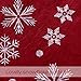 Unomor 6 Pack Super Large Christmas Stockings Socks with Snowflake Design for Xmas Holiday Fireplace Decorations 18-Inch Red