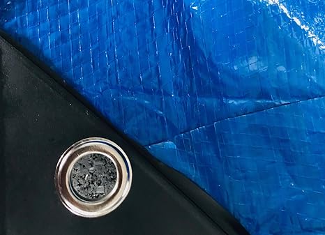 PVC Abdeckplane Gewebeplane Holz Bau blau LKW 14 m x 6 m = 80 qm Boot Persenning Winter Abdeckung Hülle Plane extra groß Jet-