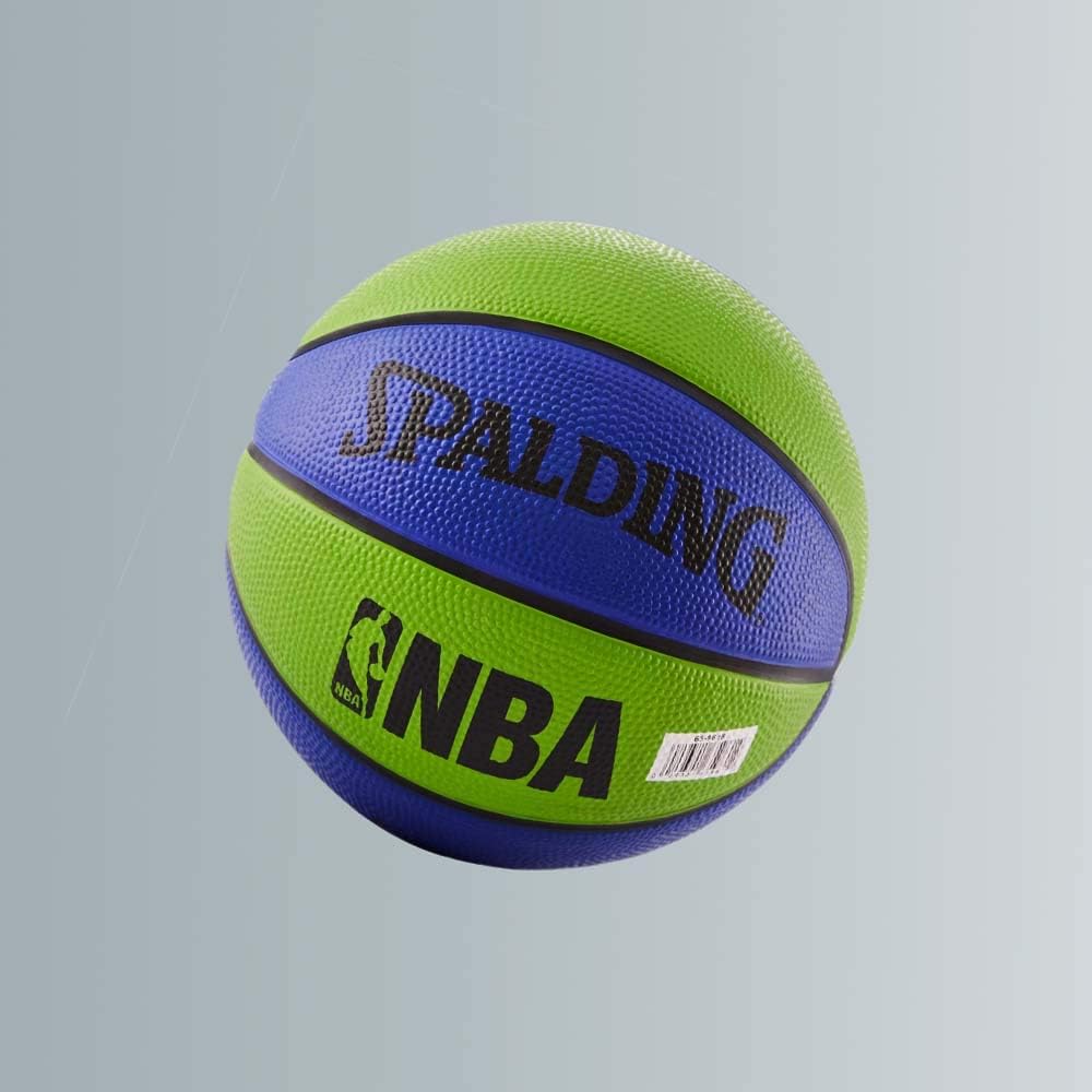 Spalding NBA Mini Rubber Outdoor Basketball, Blue/Green : Sports & Outdoors