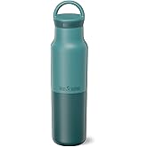 Klean Kanteen Rise Classic Insulated Water Bottle - Keeps Drinks Cold for 42 Hours - Stainless Steel - Insulated Water Bottle - Leak & Sweat-Proof - Arch Loop Cap - 12 oz - Brittany Blue