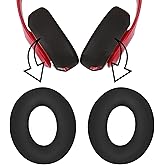 Adhiper Silicone Ear Pad Covers for Beats Studio 3 Headphone Accessories, Sweatproof & Washable Ear Cushion Covers for Beats Studio 3 Headphone, Reserved Holes Silicone Case Cover (Black)