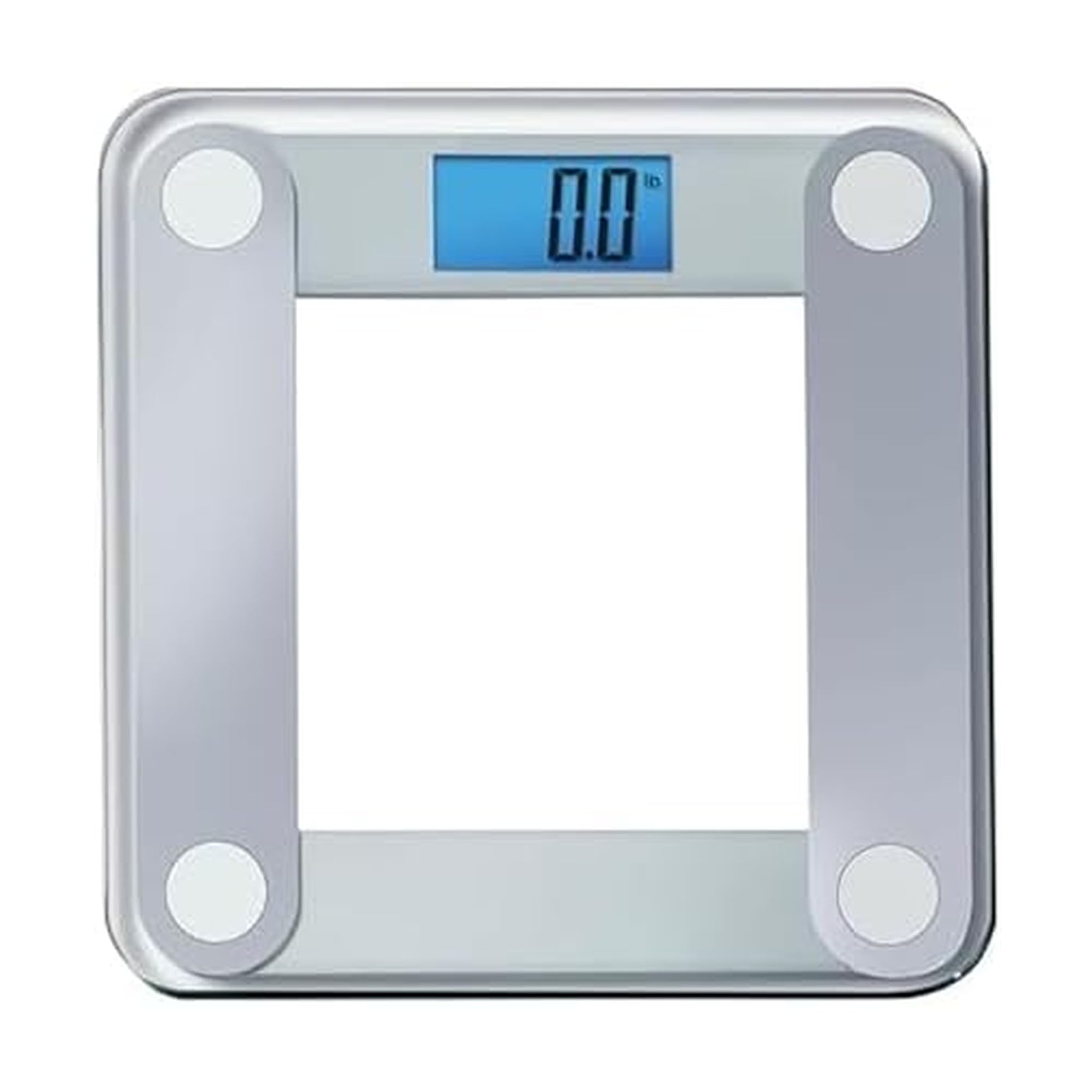 Photo 1 of Eat Smart Digital Bathroom Scale with Extra Large Easy to Read Lighted Display, Accurate Weight Tracking, Includes Free Body Tape Measure, Grey and Clear