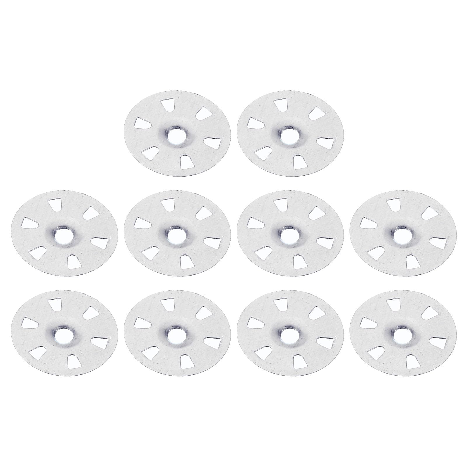 PATIKIL 1-3/8 Inch Washers for Fixing Insulation Board, 400 Pack Flat Metal Gaskets Pin Fasteners for Fasten Foam Panels Sheets Gypsum Board to Wall Ceilings