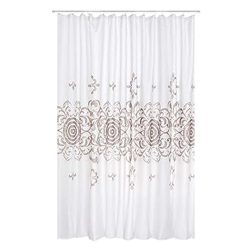 Amazon Com Thick Polyester Waterproof Mildew Shower Curtain