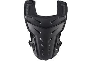 JOROBURO Motorcycle Chest Protector, Universal Light Chest Protector, Shockproof Chest Back Protection for Adult Kids Riding Outdoor Sports Motocross Racing Spine Protector Full Body Armor Protector(Black)