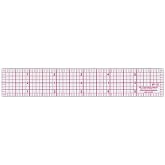 Westcott W-10 6-Inch 8ths Graph Ruler, Transparent, 1 x 6 in