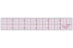 Westcott W-10 6-Inch 8ths Graph Ruler, Transparent, 1 x 6 in